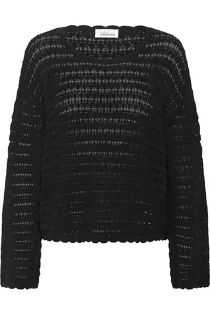 Karen by Simonsen Truien, Dames, Zwart, M, Oversized Pullover Sweater Meteorite