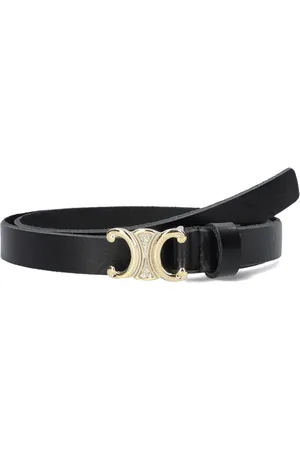 NOTRE-V Accessoires, Dames, Zwart, 75 CM, Stijlvolle Zwarte Leren Riem 4304