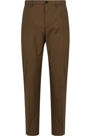 DEPARTMENT FIVE Broeken, Heren, Groen, W31, Wol, Chino broek met zakken en wol