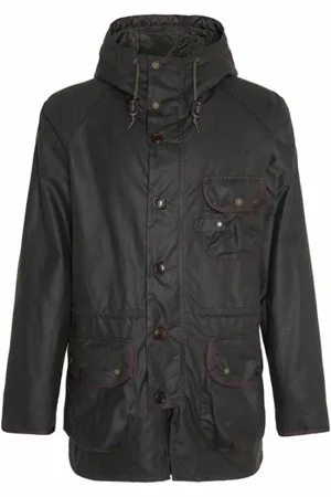 Barbour Jassen, Heren, Groen, L, Katoen, Field Parka Olijf Lichtgewicht Warm Rits