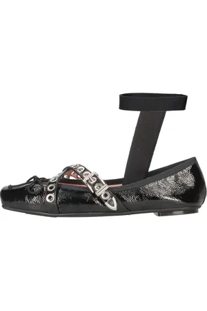 Pretty Ballerinas Schoenen, Dames, Zwart, 39 EU, Chique Dansstijl Leren Ballerina