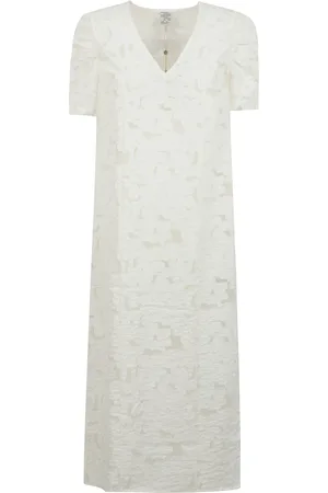 Baum und Pferdgarten Kleedjes, Dames, , M, Bloemen Kant Midi Jurk met V-Hals