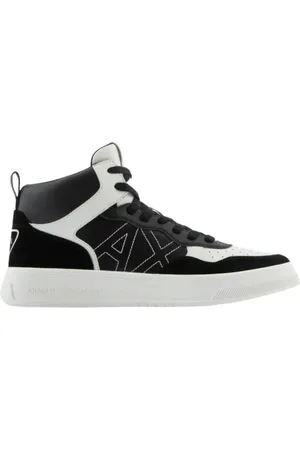 Armani Exchange Schoenen, Heren, Zwart, 41 EU, Leer, Moderne stijlvolle sneakers