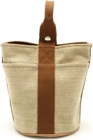 Hermès Pre-owned, Dames, Bruin, ONE Size, Leer, Tweedehands leren handtassen