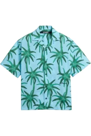 Jacquemus Overhemden, Heren, Veelkleurig, L, Katoen, Blauwe La Chemise Jean Shirt