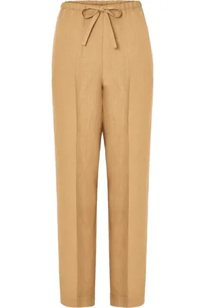 FORTE FORTE Broeken, Dames, Geel, S, Stijlvolle Broek