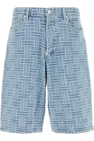 Kenzo Korte broeken, Heren, Blauw, W30, Geweven Straight Shorts