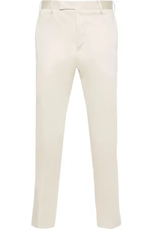 PT Torino Broeken, Heren, , XL, Katoen, Broek met Verborgen Sluiting