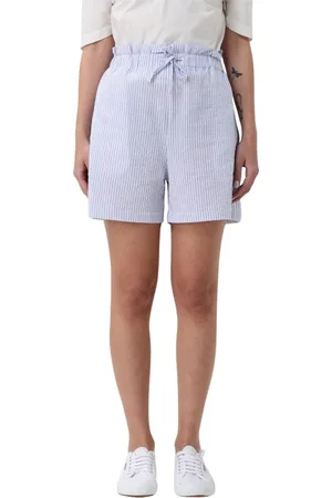 Woolrich Korte broeken, Dames, Blauw, M, Wol, Stijlvolle Wolmix Broek