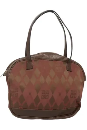 Givenchy Pre-owned, Dames, Bruin, ONE Size, Leer, Tweedehands Canvas handtassen