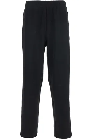Kenzo Broeken, Heren, Zwart, L, Polyester, Geborduurde Zwarte Trackpants