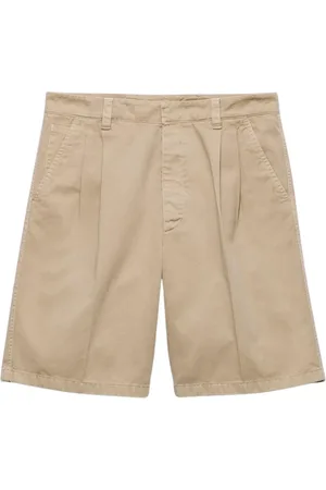 Prada Korte broeken, Heren, , L, Stijlvolle Straight-Leg Broek met Zakken