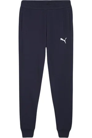 PUMA Broeken, Heren, Blauw, L, Casual Teamgoal Broek