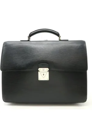 LOUIS VUITTON Pre-owned, Heren, Zwart, ONE Size, Leer, Pre-owned Leather briefcases