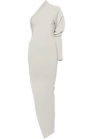 Rick Owens Kleedjes, Dames, , M, Parel Schouder Jurk Elegant Mode Stijl