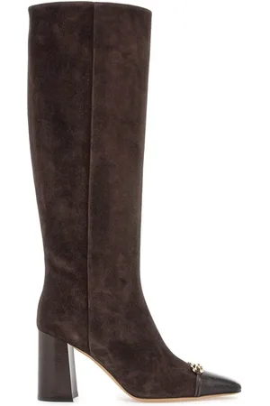 Salvatore Ferragamo Schoenen, Dames, Bruin, 35 1/2 EU, Leer, Stijlvolle Enkellaarsjes voor Vrouwen