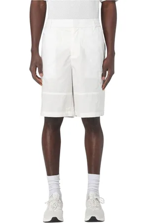 Armani Exchange Korte broeken, Heren, Wit, W30, Katoen, Blauwe Cargo Shorts voor Mannen