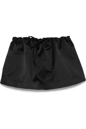 Nº21 Tops, Dames, Zwart, L, Trekkoord Bandeau Top Uitlopende Snit