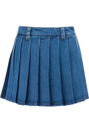 Miu Miu Rokken, Dames, Blauw, S, Stijlvolle Rok voor Vrouwen