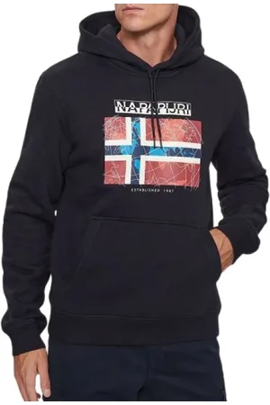 Napapijri Sweatshirts & Hoodies, Heren, Blauw, L, Stijlvolle Sweatshirt voor Mannen