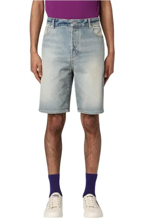 Kenzo Korte broeken, Heren, Blauw, W30, Denim, Blauwe Denim Shorts