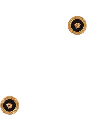 VERSACE Accessoires, Dames, Geel, ONE Size, Medusa Stud Oorbellen