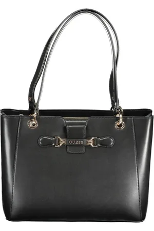Guess Tassen, Dames, Zwart, ONE Size, Zwarte dameshandtas met schouderbanden
