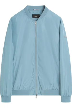 Cinque Jassen, Heren, Blauw, L, Minimalistische Bomberjacke met Sportieve Stijl