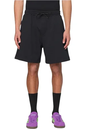 Msgm Korte broeken, Heren, Zwart, S, Katoen, Zwarte relaxte sweatshorts