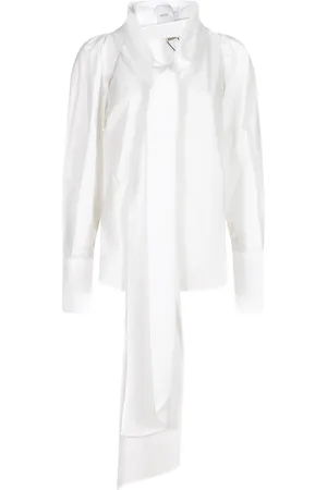 Patou Blouses & Shirts, Dames, Wit, S, Wit Overhemd voor Mannen