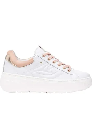 Nero Giardini Schoenen, Dames, Wit, 39 EU, Witte Sneakers met 5cm Hak
