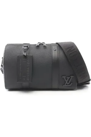 LOUIS VUITTON Pre-owned, Heren, Zwart, ONE Size, Leer, Tweedehands leren Louis Vuitton tassen