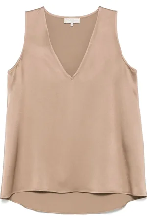 ANTONELLI Tops, Dames, , S, Mouwloze V-hals Top Rechte Zoom