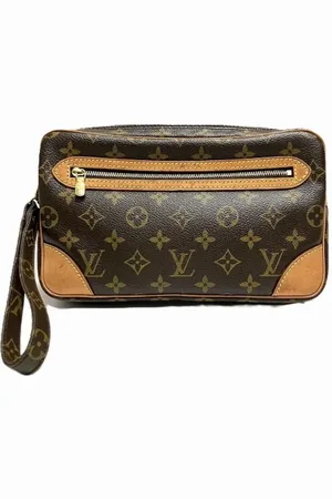 LOUIS VUITTON Pre-owned, Heren, Bruin, ONE Size, Pre-owned Canvas clutches