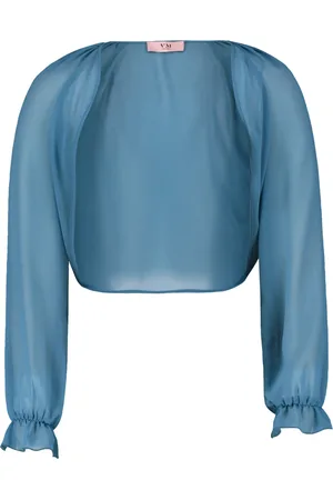 Vera Mont Jassen, Dames, Blauw, S, Gerimpeld Bolerojasje