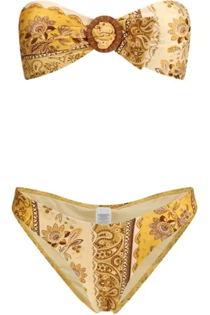 ZIMMERMANN Badkleding, Dames, Veelkleurig, S, Lucky Bamboo Bandana Badpak