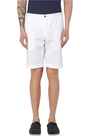 PT Torino Korte broeken, Heren, Wit, XL, Katoen, Witte katoenen shorts