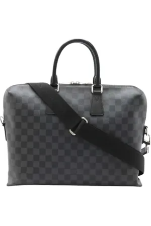LOUIS VUITTON Pre-owned, Heren, Zwart, ONE Size, Pre-owned Canvas briefcases