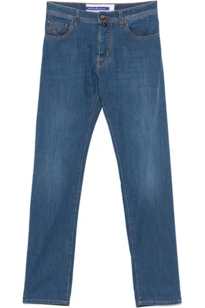 Jacob Cohen Jeans, Heren, Blauw, W33, Slim Bard Blauwe Jeans