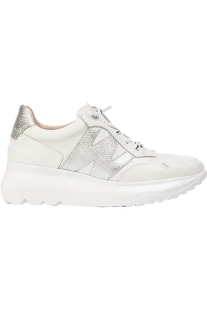 Wonders Schoenen, Dames, Wit, 40 EU, Leer, Witte Sneakers Stijl Comfort Sportieve Look