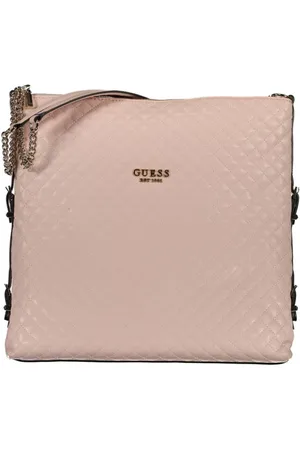 Guess Tassen, Dames, Roze, ONE Size, Roze Polyethyleen Dames Handtas