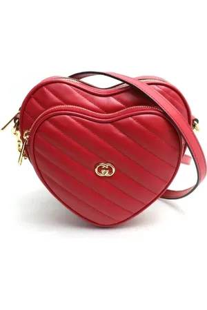 Gucci Pre-owned, Dames, Rood, ONE Size, Leer, Pre-owned Leather crossbody-bags