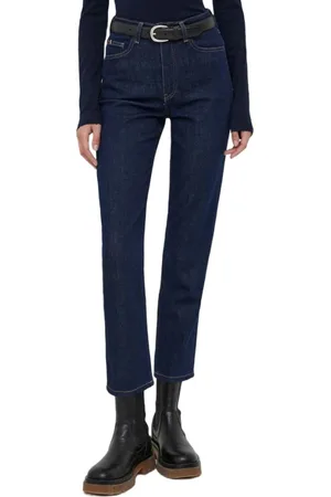 Tommy Hilfiger Jeans, Dames, Blauw, W27 L30, Katoen, Classic Straight HW A Rue Jeans