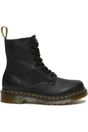 Dr. Martens Schoenen, Dames, Zwart, 37 EU, Leer, Zwarte leren veterlaarsjes