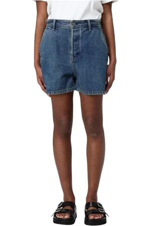 Jil Sander Korte broeken, Dames, Blauw, W26, Denim, Klassieke Denim Relaxed Fit Shorts