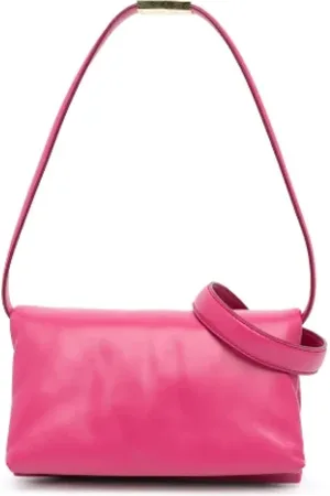 Marni Pre-owned, Dames, Roze, ONE Size, Leer, Tweedehands leren schoudertassen