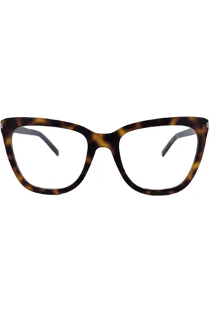 Saint Laurent Accessoires, Dames, Bruin, ONE Size, Vlinder Zonnebril SL 548 Slim Opt