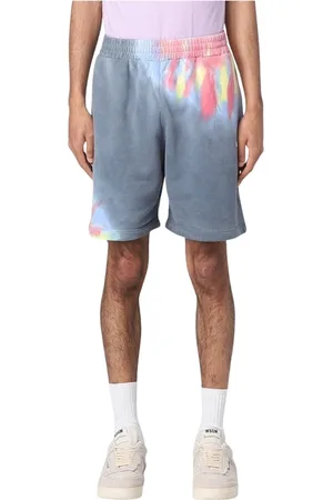 Msgm Korte broeken, Heren, Veelkleurig, M, Katoen, Casual Style Shorts