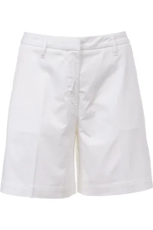 Jacob Cohen Korte broeken, Dames, Wit, S, Katoen, Slim-Fit Katoenen Shorts