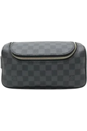 LOUIS VUITTON Pre-owned, Heren, Zwart, ONE Size, Pre-owned Canvas clutches
